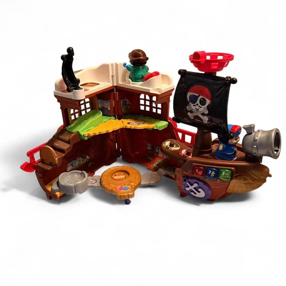 Retired VTech Treasure Seekers Pirate Ship Interactive Learning Playset